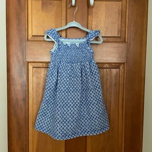 Carter’s Toddler Girl Blue and White Print Sundress, Size 2T